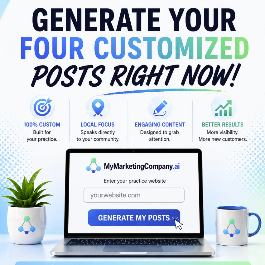 Your 4 customized med spa posts are ready to review
